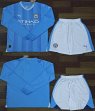 2023-2024 Manchester city club skyblue white long sleeves soccer jerseys home