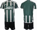 2023-2024 Manchester United club green soccer jerseys away