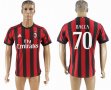 2017-2018 AC Milan thailand version #70 BACCA red soccer jersey home