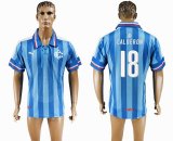 2016-2017 Guadalajara CALDERON #18 thailand version skyblue soccer jersey away