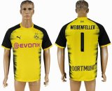 2017-2018 Dortmund Thailand version #1 WEIDENFELLER yellow soccer jersey