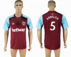 2017-2018 West ham #5 ARBELOA Thailand version red soccer jersey home