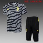 2023-2024 Juventus club gray black soccer Training clothes D834