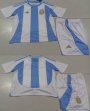 2024-2025 Argentina Team white skyblue black kid soccer jerseys away