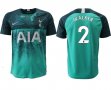 2018-2019 Tottenham Hotspur #2 WALKER thailand version green soccer jersey away