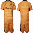 2021-2022 Manchester United Orange Yellow goalkeeper soccer jerseys