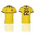 2019-2020 Dortmund club #22 PULISIC thailand version yellow soccer jersey home