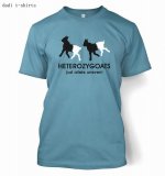 Personalized Custom skyblue mens Dadi t-shirts with HETEROZYGOATS logo