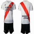 2021-2022 River Plate white black soccer jersey home