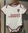 Manchester United white soccer baby clothes away