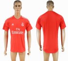 2017-2018 Real Madrid red goalkeeper soccer jersey