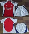 2024-2025 Arsenal Club red white kid soccer jerseys home-QQ