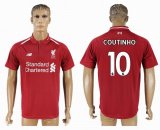 2018-2019 Liverpool Thailand version #10 COUTINHO red soccer jersey