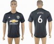 2017-2018 Manchester united #6 POGBA thailand version black soccer jersey away