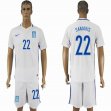 2016-2017 Greece team SAMARIS #22 white soccer jersey home
