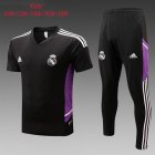 2023-2024 Real Madrid club black kid soccer uniforms with long shorts E675#