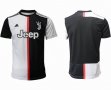 2019-2020 Juventus Thailand version white black soccer jersey home