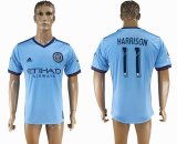 2017-2018 New York City FC thailand version HARRISON #11 skyblue soccer jersey home