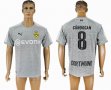 2017-2018 Dortmund #8 GUNDOGAN Gray goalkeeper soccer jersey away