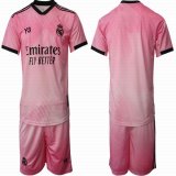 2022-2023 Real Madrid club pink soccer jersey away