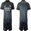 2020-2021 Olympique Lyonnais club black soccer jerseys away