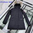Women Canada Goose Down Chilliwack Bomber Hooded Warm Coat Fur Windbreaker parka 07-black