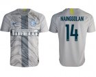 2018-2019 Inter Milan thailand version #14 NAINGGOLAN gray soccer jersey away