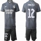 2022-2023 Real Madrid club #12 MARCELO black goalkeeper soccer jersey away