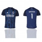 2019-2020 Los Angeles Galaxy #1 BINGHAM thailand version blue soccer jersey away