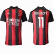 2020-2021 AC Milan club thailand version #11 IBRAHIMOVIC red black soccer jersey home