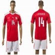 2015-2016 Switzerland national team STOCKER #14 jerseys red home