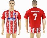 2017-2018 Atletico Madrid thailand version #7 Griezmann red white soccer jersey home