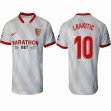 2020-2021 Sevilla FC thailand version #10 I.RAKITIC white gray soccer jersey home