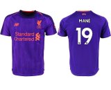 2018-2019 Liverpool Thailand version #19 MANE purple soccer jerseys away