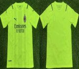 2021-2022 AC Milan club thailand version yellow soccer jersey