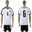 2016 Austria Team IL SANKER #6 white soccer jersey away