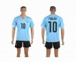 2014 Uruguay world cup FORLAN 10 skyblue soccer jersey home