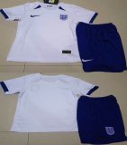 2023-2024 England team white blue kids soccer jerseys home