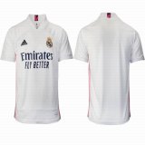 2020-2021 Real Madrid Thailand version white soccer uniforms home