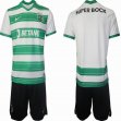 2023 Sporting Lisbon club white green black jerseys home