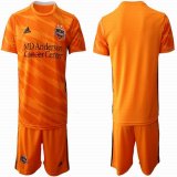 2019-2020 Houston Dynamo club orange soccer jersey home