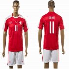 2015-2016 Switzerland national team DRMIC #11 jerseys red home