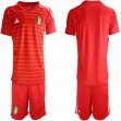 2018 World Cup Belgium red goalkeeper soccer jersey