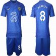 2021-2022 Chelsea club #8 BARKLEY blue soccer jerseys home