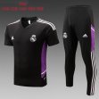 2023-2024 Real Madrid club black kid soccer uniforms with long shorts E675#