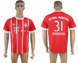 2017-2018 Bayern Munich Thailand version #31 SCHWEINSTEIGER red soccer uniforms home