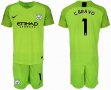 2018-2019 Manchester city #1 C.BRAVO light green goalkeeper soccer jersey