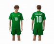 2014 World cup Ivory coast team GERVINHO 10 green soccer uniforms away