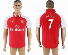 2017-20178 Arsenal Thailand version #7 ALEXIS red soccer jersey home