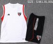 2023-2024 Sao Paulo club white black soccer vest uniforms D894